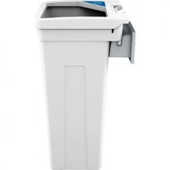 Busch Systems® Rise Single Mobius Loop Waste Container, 13-11/16"W x 12-7/8"D x 27-1/2"H, White -Cheap Trash & Recycling Store BUS 137236 3