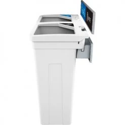 Busch Systems® Rise Double Waste Container W/ Signage, 13-11/16"W x 12-7/8"D x 27-1/2"H, White - Pkg Qty 2 -Cheap Trash & Recycling Store BUS 137241 3