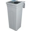 Busch Systems® Rise Single Mobius Loop Waste Container, 15 Gallon, Gray