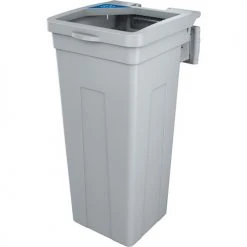 Busch Systems® Rise Single Mobius Loop Waste Container, 15 Gallon, Gray
