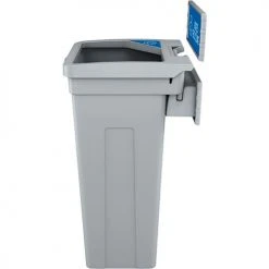 Busch Systems® Rise Single Waste Container W/Signage, 13-11/16"W x 12-7/8"D x 27-1/2"H, Gray -Cheap Trash & Recycling Store BUS 139562 3