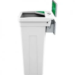 Busch Systems® Rise Single Organics Waste Container W/Signage,13-11/16"Wx12-7/8"Dx27-1/2"H,Wht -Cheap Trash & Recycling Store BUS 139564 3