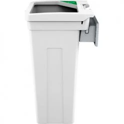 Busch Systems® Rise Single Paper Waste Container, 13-11/16"W x 12-7/8"D x 27-1/2"H, White 5 Busch Systems® Rise Single Paper Waste Container, 13-11/16"W x 12-7/8"D x 27-1/2"H, White -Cheap Trash & Recycling Store BUS 139596 3