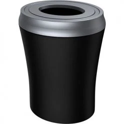 Busch Systems Ascend, Single Unit, Round, 37-1/2 Gallon, Black -Cheap Trash & Recycling Store BUS 155685