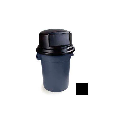 Carlisle Bronco Round Trash Can Dome Lid W/Hinged Door 44/55 Gal. Black - 34152902 1 Carlisle Bronco Round Trash Can Dome Lid W/Hinged Door 44/55 Gal. Black - 34152902