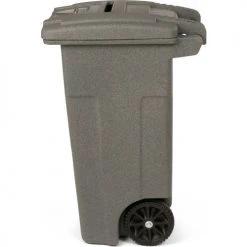 Toter Two Wheel Secure Document Cart With Barrel Lock, 32 Gallon - Graystone 13 Toter Two Wheel Secure Document Cart With Barrel Lock, 32 Gallon - Graystone -Cheap Trash & Recycling Store CDA32 00GST 03