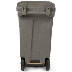 Toter Two Wheel Secure Document Cart With Barrel Lock, 32 Gallon - Graystone 15 Toter Two Wheel Secure Document Cart With Barrel Lock, 32 Gallon - Graystone -Cheap Trash & Recycling Store CDA32 00GST 05