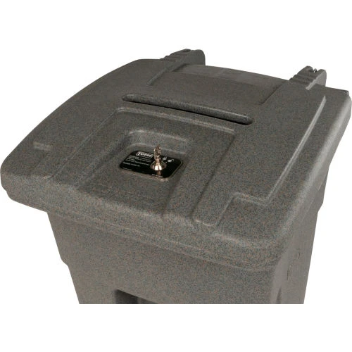Toter Two Wheel Secure Document Cart With Barrel Lock, 32 Gallon - Graystone 8 Toter Two Wheel Secure Document Cart With Barrel Lock, 32 Gallon - Graystone - Image 8