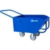 Jescraft Low-Profile Chip Dump Cart w/ Rockers, 8.6 CU. FT. Capacity, Blue