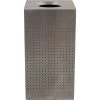 Witt Industries Witt Celestial Series Stainless Steel Square Trash Can, 25 Gallon