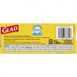 Glad® OdorShield Medium Quick-Tie Trash Bags, 8 Gal, 0.57 mil, 21.63" x 23", White, 156/Case -Cheap Trash & Recycling Store CLO78815CT 09
