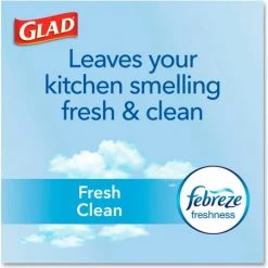 Glad® OdorShield Tall Kitchen Drawstring Bags, 13 Gal, 0.95 mil, Fresh Clean, White, 80/Box -Cheap Trash & Recycling Store CLO78899BX 10