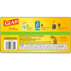 Glad® OdorShield Tall Kitchen Drawstring Bags, 13 Gal, 0.95 mil, Gain Scent, White, 80/Box -Cheap Trash & Recycling Store CLO78900BX 06