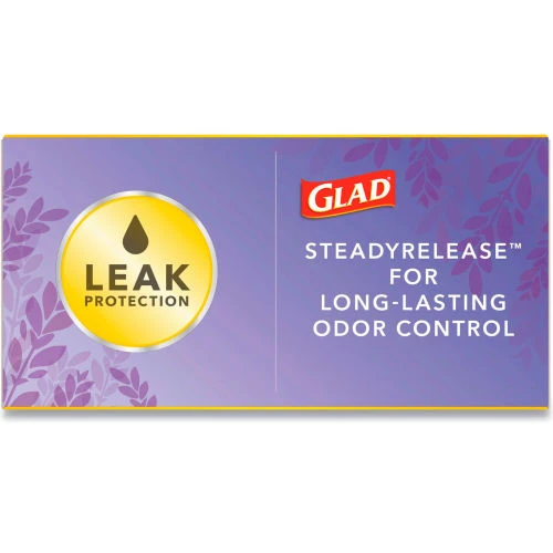 Glad® OdorShield Tall Kitchen Drawstring Bags, 13 Gal, 0.95 mil, Lavendar, White, 80/Box 10 Glad® OdorShield Tall Kitchen Drawstring Bags, 13 Gal, 0.95 mil, Lavendar, White, 80/Box - Image 10
