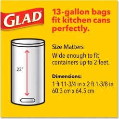 Glad® OdorShield Tall Kitchen Drawstring Bags, 13 Gal, 0.95 mil, Lavendar, White, 240/Case 25 Glad® OdorShield Tall Kitchen Drawstring Bags, 13 Gal, 0.95 mil, Lavendar, White, 240/Case -Cheap Trash & Recycling Store CLO78902 06