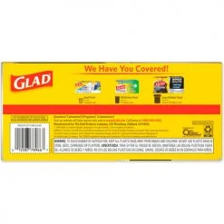 Glad® Drawstring Large Trash Bags, 30 Gal, 1.05 mil, 30" x 33", Black, 15/Box -Cheap Trash & Recycling Store CLO78966BX 07