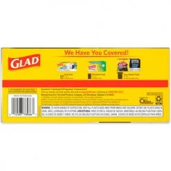 Glad® Drawstring Large Trash Bags, 30 Gal, 1.05 mil, 30" x 33", Black, 168/Case -Cheap Trash & Recycling Store CLO78966 07
