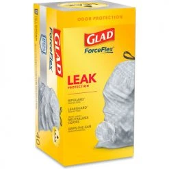 Glad® Tall Kitchen Drawstring Trash Bags, 13 Gal, 0.72 mil, 23.75" x 24.88", White, 240/Case 32 Glad® Tall Kitchen Drawstring Trash Bags, 13 Gal, 0.72 mil, 23.75" x 24.88", White, 240/Case -Cheap Trash & Recycling Store CLO79008 09