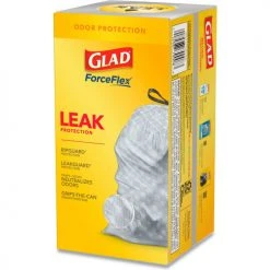 Glad® Tall Kitchen Drawstring Trash Bags, 13 Gal, 0.72 mil, 23.75" x 24.88", White, 240/Case 33 Glad® Tall Kitchen Drawstring Trash Bags, 13 Gal, 0.72 mil, 23.75" x 24.88", White, 240/Case -Cheap Trash & Recycling Store CLO79008 10