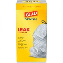 Glad® Tall Kitchen Drawstring Trash Bags, 13 Gal, 0.72 mil, 23.75" x 24.88", White, 240/Case 37 Glad® Tall Kitchen Drawstring Trash Bags, 13 Gal, 0.72 mil, 23.75" x 24.88", White, 240/Case -Cheap Trash & Recycling Store CLO79008 16