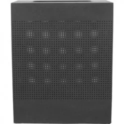 Witt Industries Witt Celestial Series Steel Rectangular Trash Can, 40 Gallon, Black