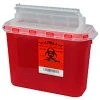 Plasti-Products 143154 5.4 Qt. Sharps Container, For Use with BD™ Wall Cabinet, Red, Case of 20