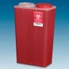 Plasti-Products 146014 14-Quart Big Mouth Sharps Container, Red, Case of 10