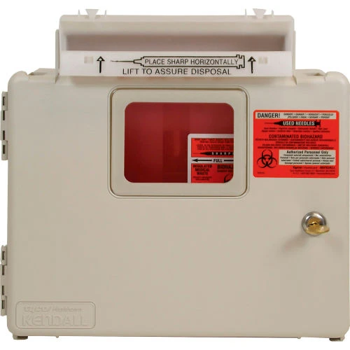 Covidien SharpStar Wall Mount In-Room Sharps Cabinet with 5-Quart Sharps Container, Beige 1 Covidien SharpStar Wall Mount In-Room Sharps Cabinet with 5-Quart Sharps Container, Beige