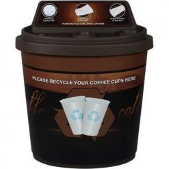 Busch Systems Coffee Cup Collector - 27 Gallons - Brown - 101472