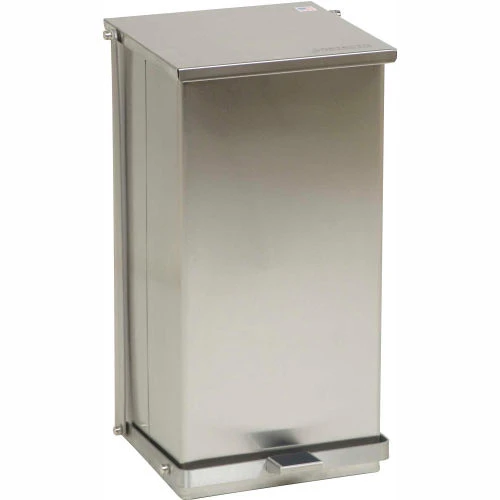 Detecto® Stainless Steel Step-On Can, 48 Quart 1 Detecto® Stainless Steel Step-On Can, 48 Quart