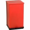 Detecto® Red Baked Epoxy Steel Step-On Can, 100 Quart