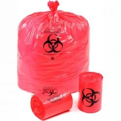 Linear Low Density Red Infectious Waste Liner, 1.5 mil, 37" x 50", Pkg Qty 60 -Cheap Trash & Recycling Store EPC LBOR3750RE