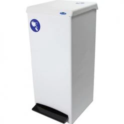Frost Step-On PPE Waste Can, 25.1 Gallon White 16 Frost Step-On PPE Waste Can, 25.1 Gallon White -Cheap Trash & Recycling Store FPL 305 Step On