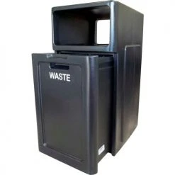 Forte Products Forte 42 Gallon Waste Convenience Center, Black - 8001949