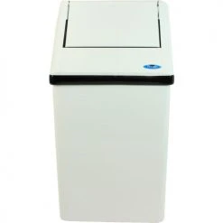 Frost Steel Square Swing Top Trash Can, 14 Gallon, White -Cheap Trash & Recycling Store Frost code 302 NL front