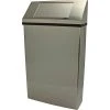 Frost Stainless Steel Wall Mount Jumbo Trash Can W/Spring Load Lid, 17 Gallon