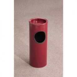 Glaro 3 Gallon Ash/Trash Receptacle w/Sand Cover, Satin Black - 151-BK-BK