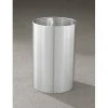 Glaro 18 Gallon Open Top Wastebasket, Satin Aluminum New Yorker Collection - 1523-SA