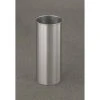 Glaro 7 Gallon Open Top Wastebasket, Satin Aluminum New Yorker Collection - 922-SA