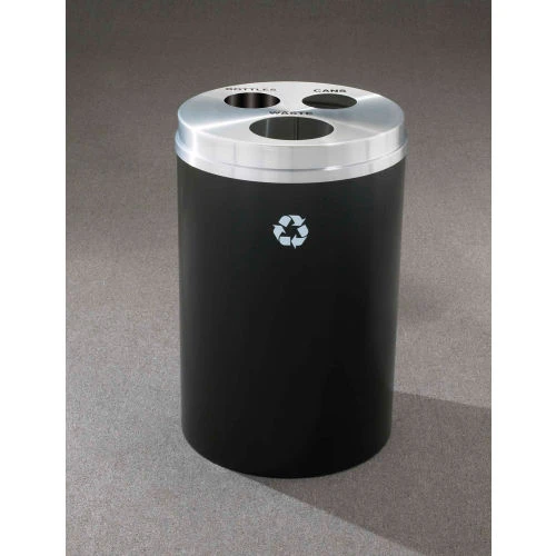 Glaro Recyclepro Recycling & Trash Can, 30 Gallon, Satin Black 1 Glaro Recyclepro Recycling & Trash Can, 30 Gallon, Satin Black