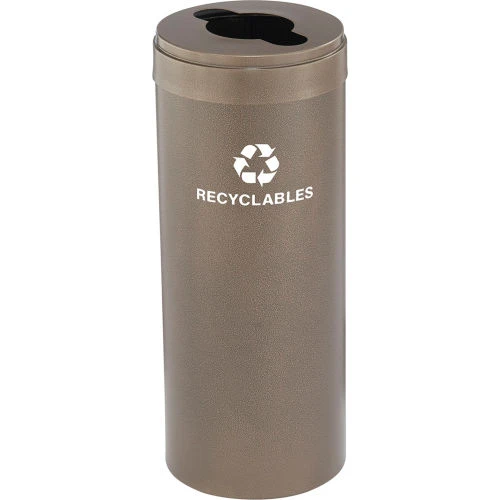 Glaro Recyclepro Value Recycling Can, 15 Gallon, Bronze Vein 1 Glaro Recyclepro Value Recycling Can, 15 Gallon, Bronze Vein