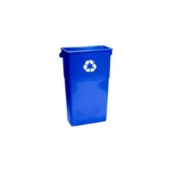 Impact Products Impact® Thin Bin™ Recycling Can, 23 Gallon, Blue - Pkg Qty 4