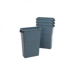Impact Products Impact® Thin Bin™ Container - 23 Gallon, Gray, 7023-3 - Pkg Qty 4 -Cheap Trash & Recycling Store IMT 7023 3