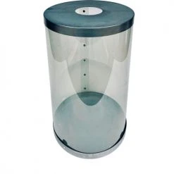 Kettle Creek Corporation Kettle Creek 40 Gal. Clear Plastic Bins, 19-1/2"D x 34"H, with Uncoated Metal Lid & Base,2 Cans/Pack 11 Kettle Creek Corporation Kettle Creek 40 Gal. Clear Plastic Bins, 19-1/2"D x 34"H, with Uncoated Metal Lid & Base,2 Cans/Pack -Cheap Trash & Recycling Store KCW KCW NC 4020 FT 01