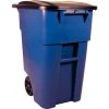 Rubbermaid 9W27 Brute® Rollout 50 Gallon Large Mobile Container- Blue with Lid