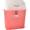 Medline® MDS705203 Biohazard Patient Room Sharps Containers, Red, 3 Gallon, 12/Case