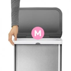 simplehuman® Trash Can Liner Code M - 12 Gallon, 21.5 X 30.7, 1.18 Mil, White, Pack of 240 -Cheap Trash & Recycling Store M 60pk CW0261 4