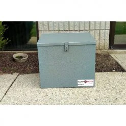 TuffBoxx ParcelBox Animal Resistant Delivery Box, 24"W x 18"D x 20"H, Gray -Cheap Trash & Recycling Store PA5 453 024