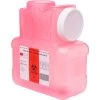Post Medical 1 Gallon Leak-tight Sharps Container with Locking Screw Cap, Translucent Red, 12/CS