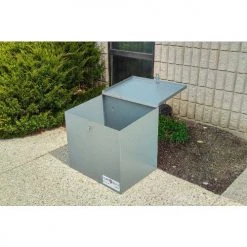 TuffBoxx ParcelBox Animal Resistant Delivery Box, 24"W x 18"D x 20"H, Gray -Cheap Trash & Recycling Store Parcel XL 3